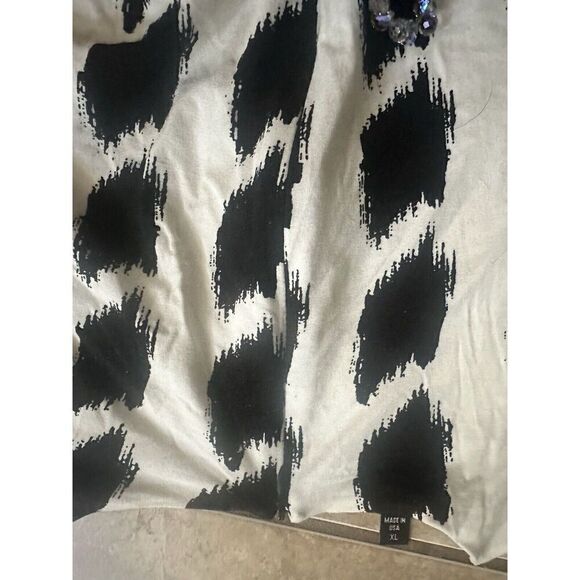 NWT Karen Kane XL Soft Stretch Printed Dress Made In Los Angeles - Picture 8 of 9